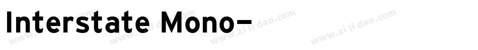 Interstate Mono字体转换